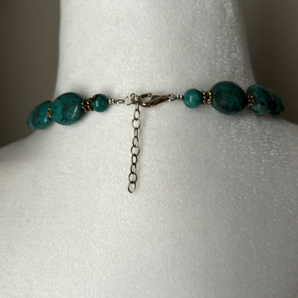 Turquoise Statement Necklace - Picture 3 of 4